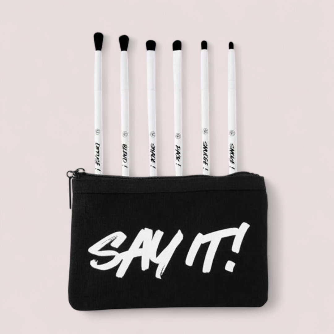 Set de Brochas para ojos + Cosmetiquera BH COSMETICS
