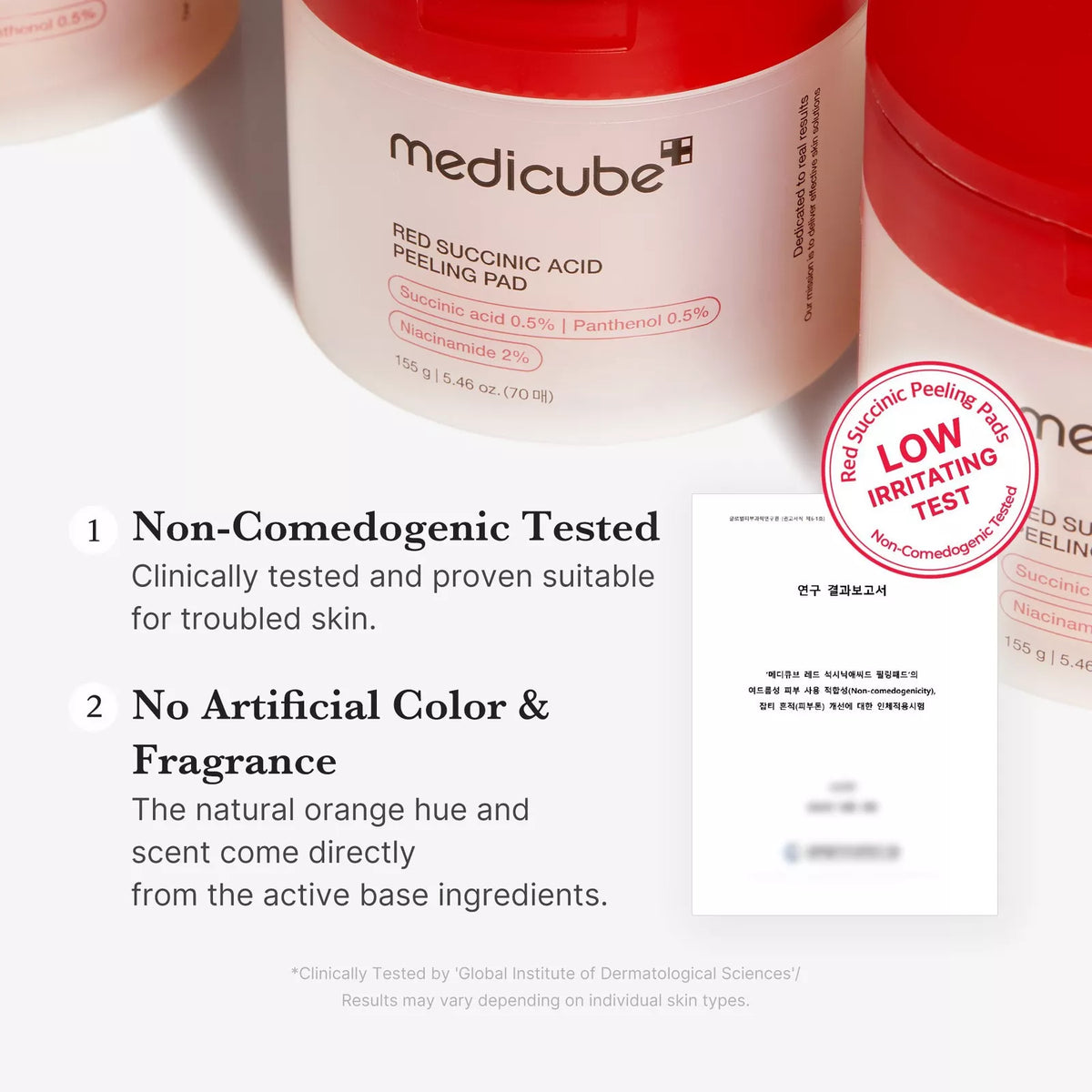 Red Succinic Acid Peeling Pad Medicube
