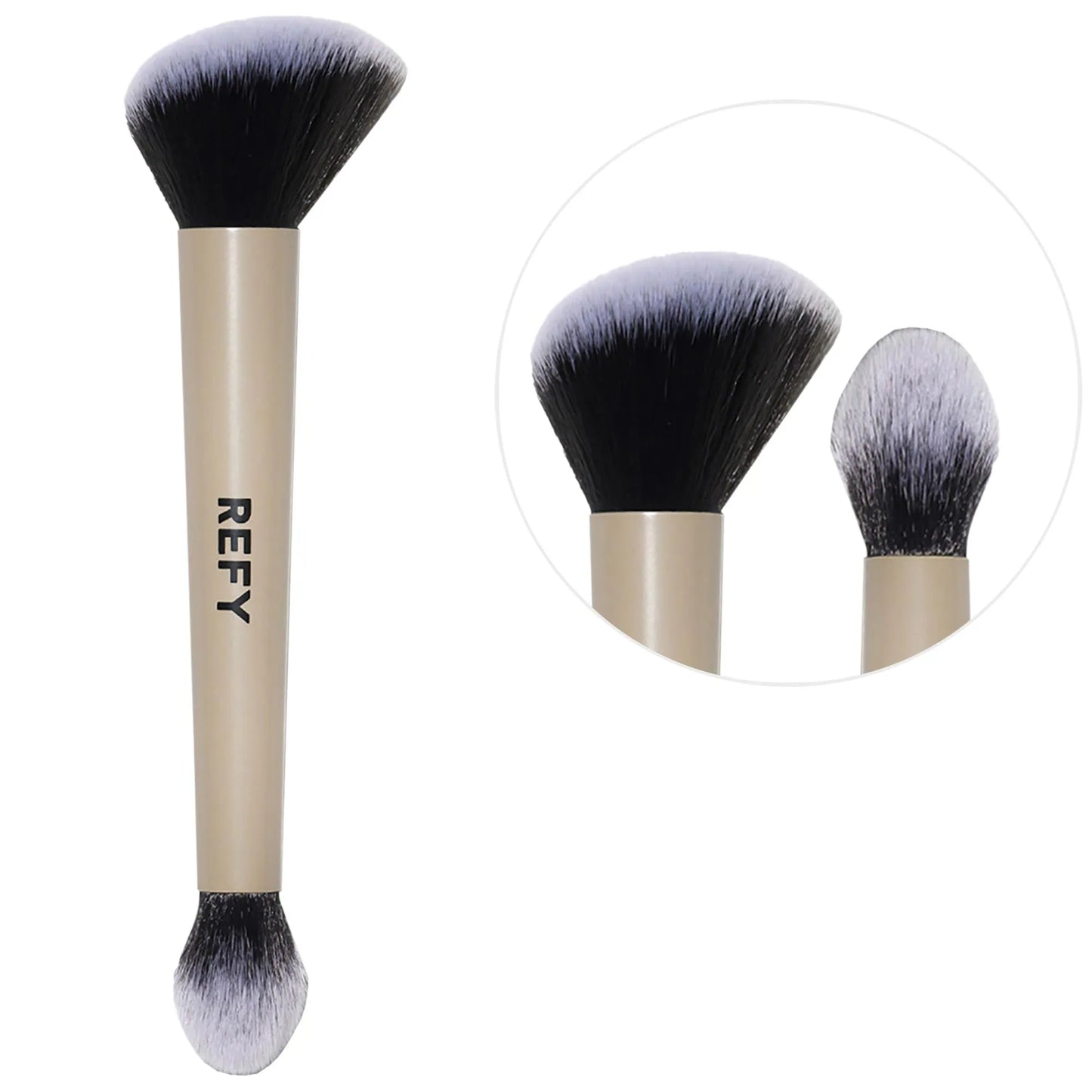 Refy Duo Brush ideal para productos en polvo