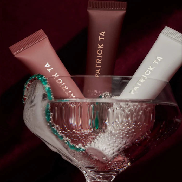 PATRICK TA  Mini Major Moisture Smoothing and Hydrating Tinted Lip Balm Trio Makeup Gift Set