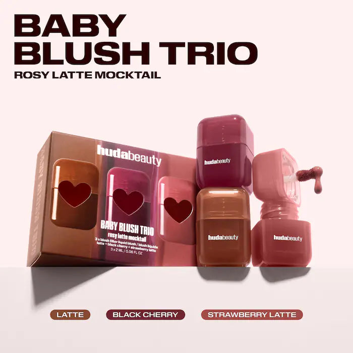 HUDA BEAUTY  Mini Blush Mocktail Trio Gift Set