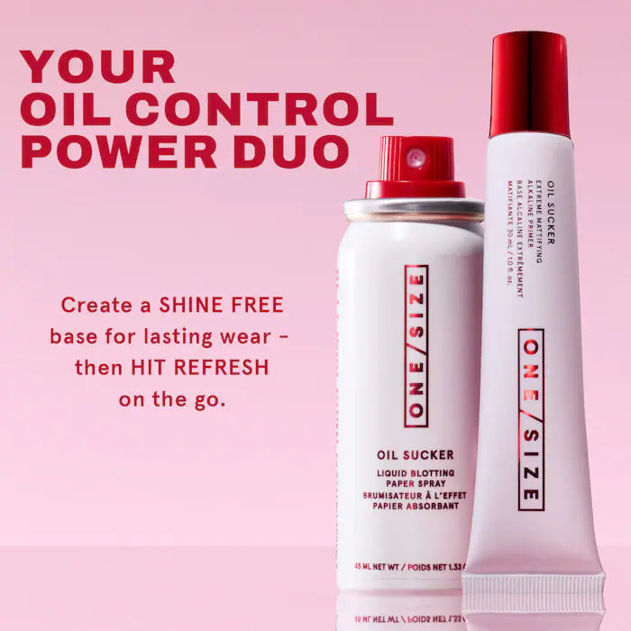 ONE/SIZE by Patrick Starrr  Oil Sucker Prep & Refresh Mattifying Duo
