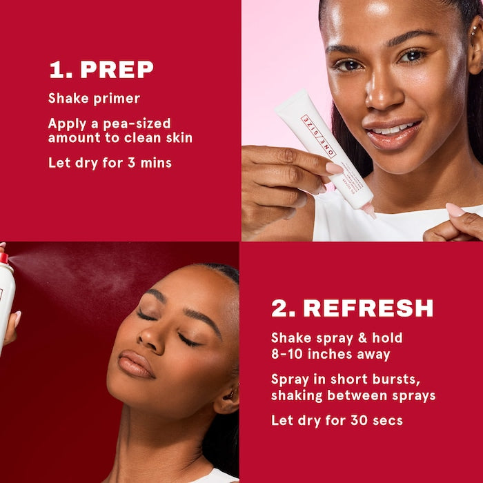 ONE/SIZE by Patrick Starrr  Oil Sucker Prep & Refresh Mattifying Duo