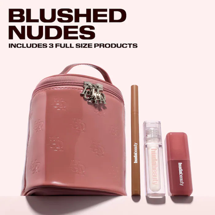 HUDA BEAUTY  Blushed Nudes Lip & Cheek Kit