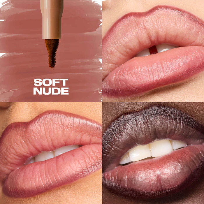 HUDA BEAUTY  Blushed Nudes Lip & Cheek Kit