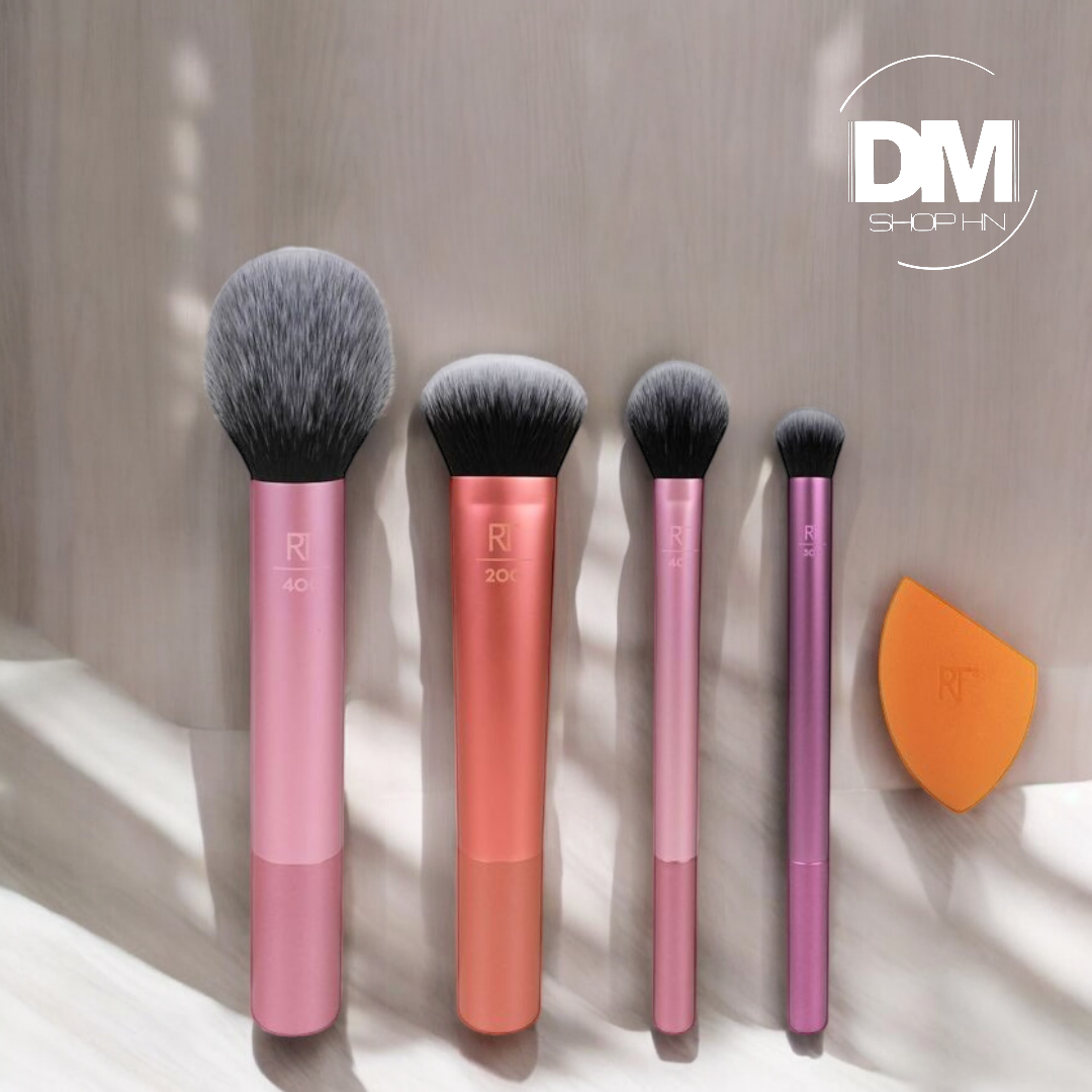 Kit de Brochas de Maquillaje Esenciales para uso Diario Real Techniques