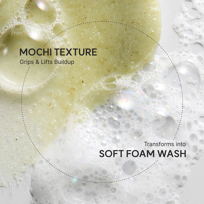 Fresh Green Rice Mochi Foaming Cleanser with Green Tea and Tea Tree for Acne-Prone Skin Arencia