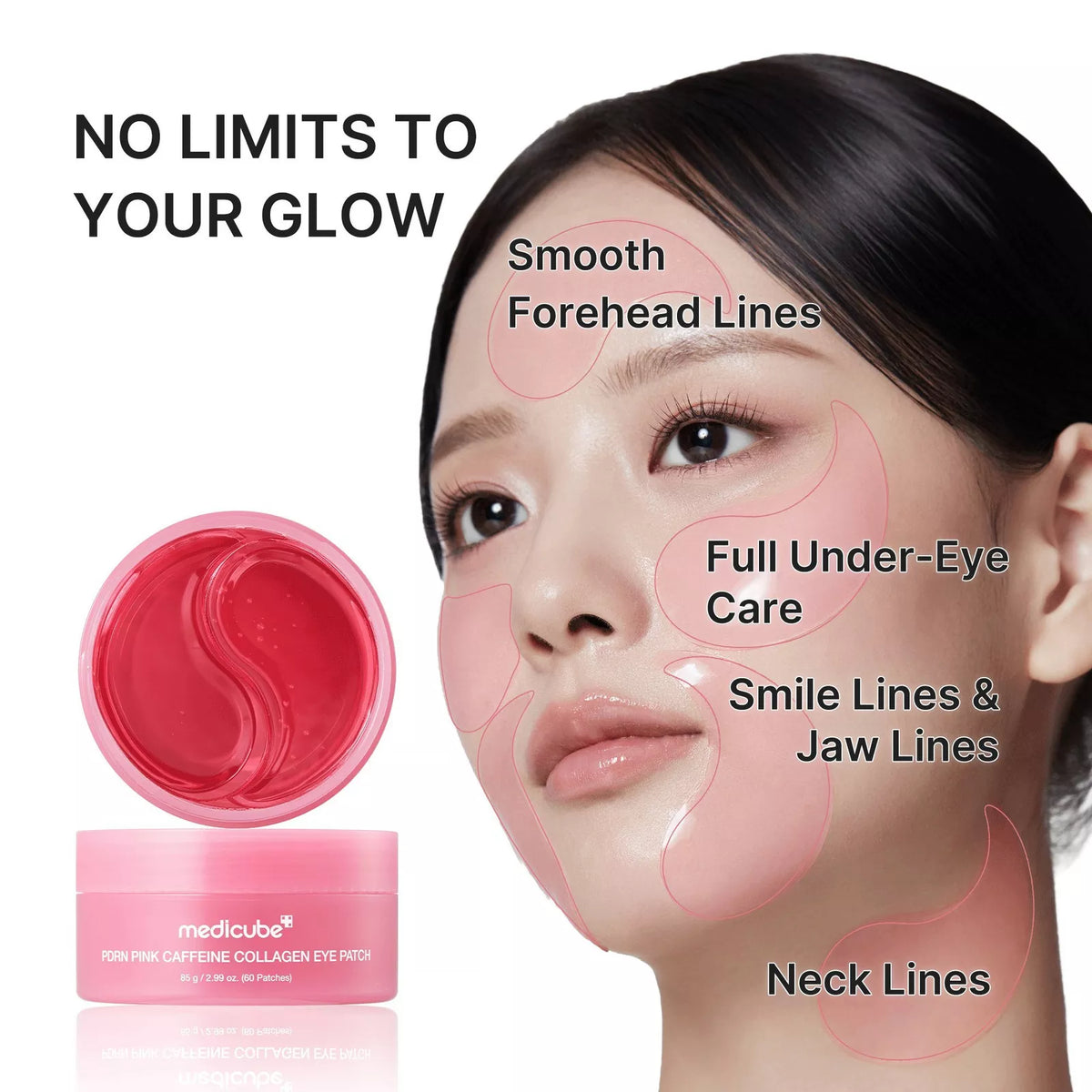 PDRN Pink Caffeine Collagen Eye Patch Medicube