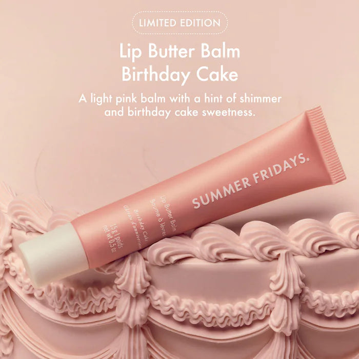 Summer Fridays  Sweet Pink Duo with Birthday Cake + Strawberry Soft Serve Lip Butter Balm