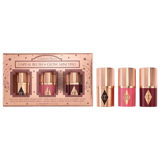 Mini Unreal Blush + Glow Trio Charlotte Tilbury