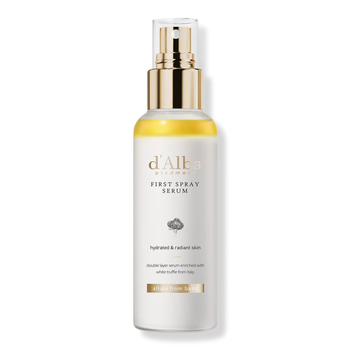 White Truffle First Spray Hydrating Glow Mist Serum d'Alba Piedmont