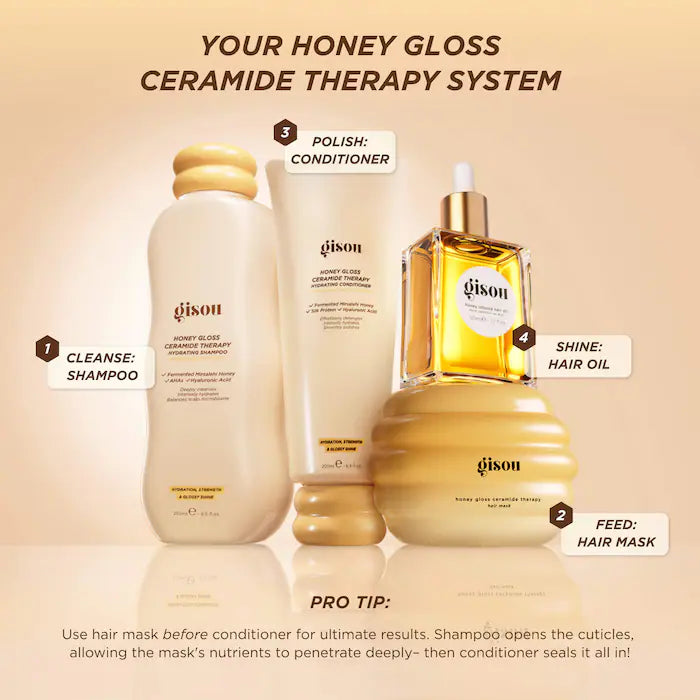Gisou  Acondicionador hidratante Honey Gloss Ceramide Therapy