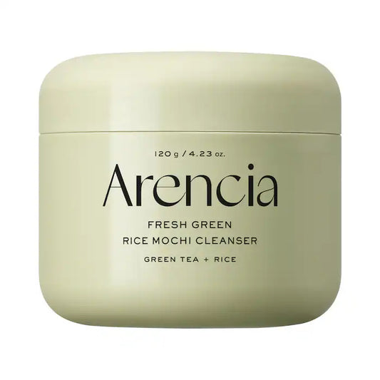 Fresh Green Rice Mochi Foaming Cleanser with Green Tea and Tea Tree for Acne-Prone Skin Arencia