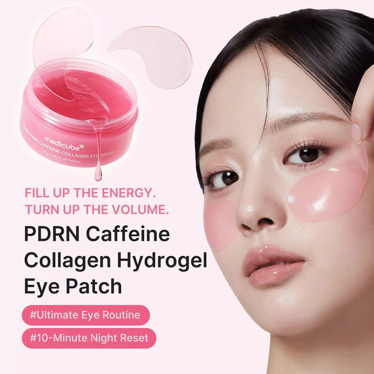 PDRN Pink Caffeine Collagen Eye Patch Medicube