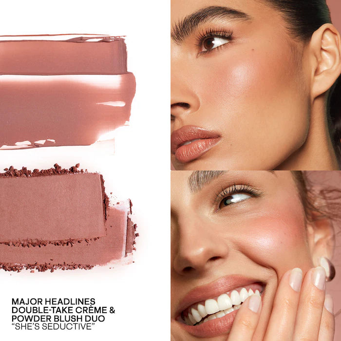Mini Major Headlines Double-Take Crème & Powder Blush Duo Patrick Ta