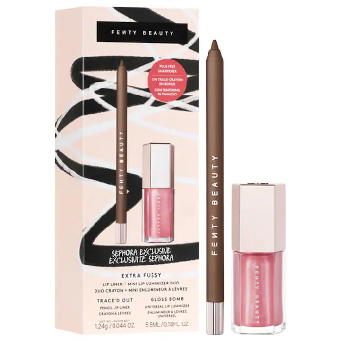 Fenty Beauty by Rihanna Extra Fu$$y LIp Liner + Mini lip Luminizer duo