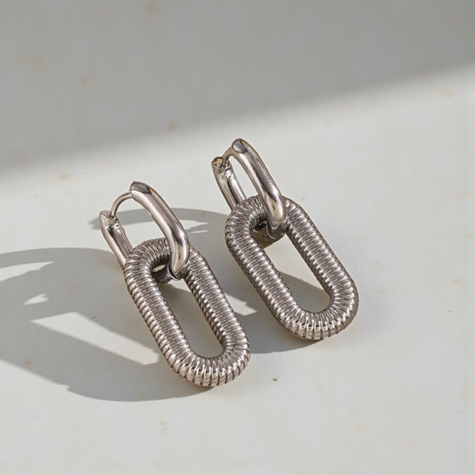 Aretes de moda doble uso