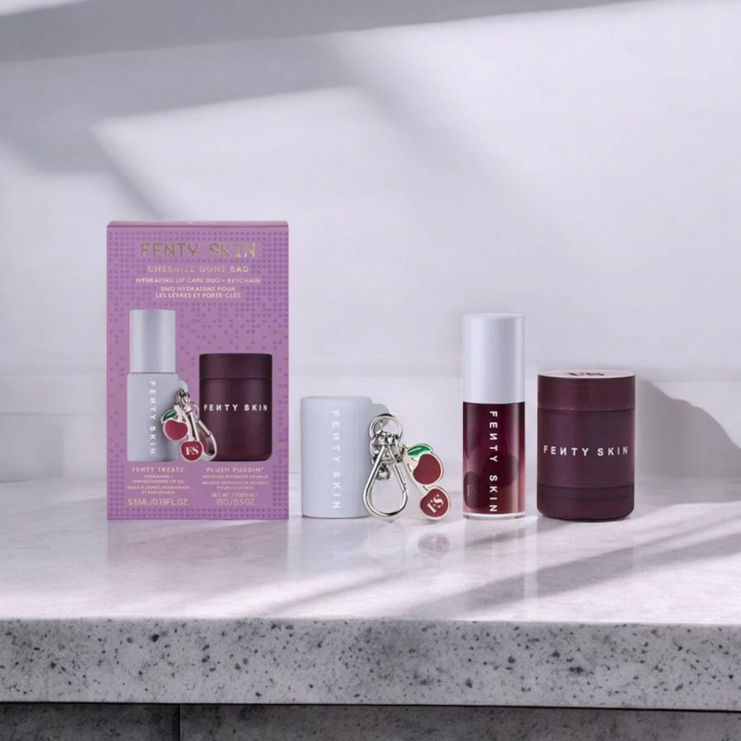 Cherriez Gone Bad Hydrating Lip Care Duo + Keychain Fenty Beauty