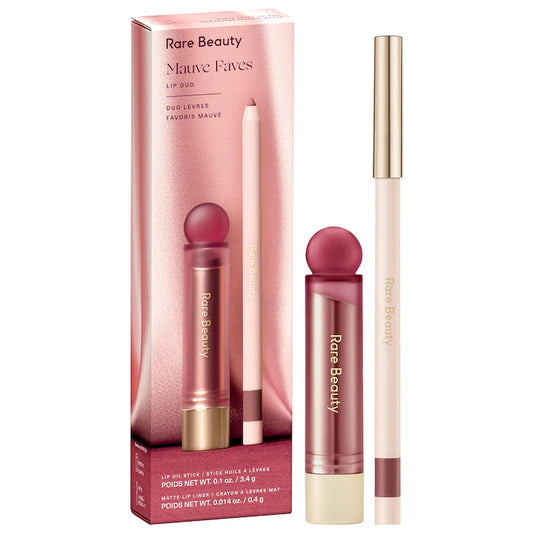 Mauve Faves Lip Duo Makeup Gift Set Rare Beauty