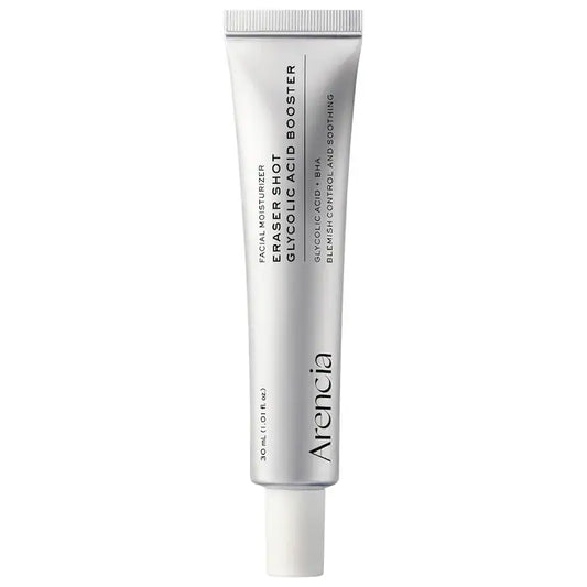 Arencia  Crema potenciadora con ácido glicólico para refinar la textura y cuidar los poros de la piel propensa al acné.