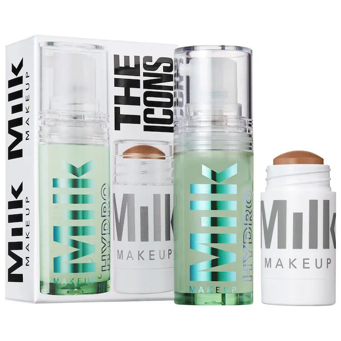 Set The Icons: Primer Hidratante + Bronceador en Crema Milk Makeup