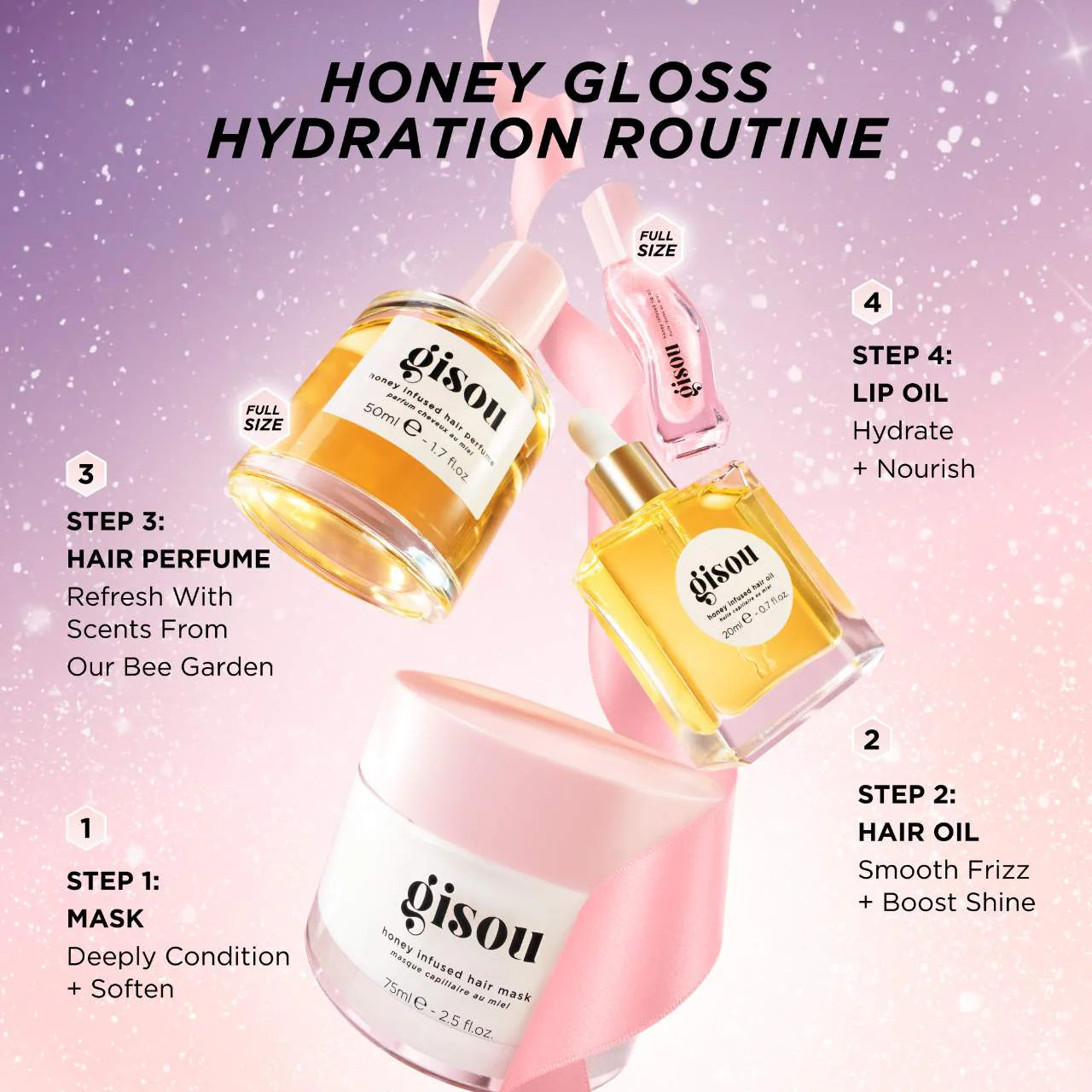 Honey Gloss Hydration Heroes Hair Value Set Gisou